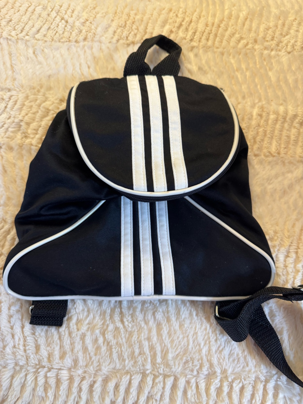 adidas Black and White Mini Backpack - Picture 1 of 4